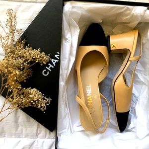 Authentic CHANEL SLINGBACK size 6